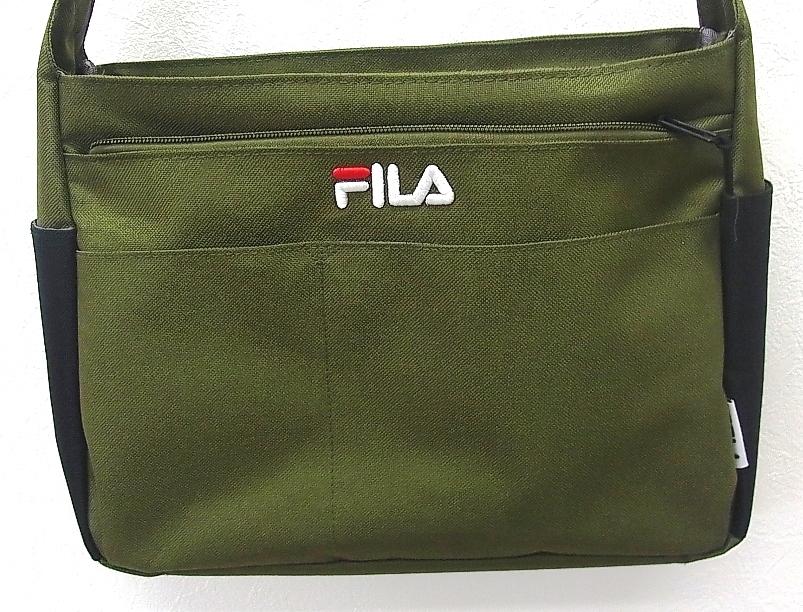 * сумка на плечо FILA filler сумка "почтальонка" moss green × черный превосходный товар *