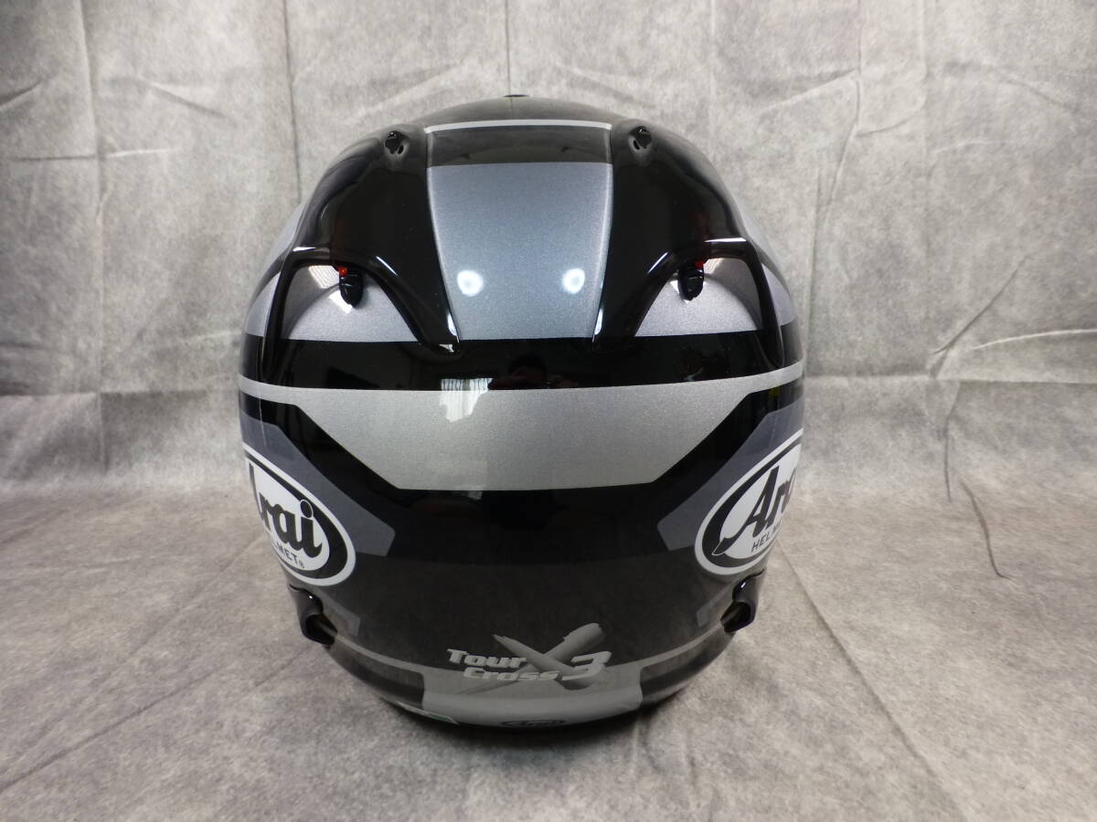 ARAI TOUR-CROSS 3 DEPARTURE アライ ツアークロス3 デパーチャー ガンメタリック サイズ57-58 試着のみ 未使用_画像6