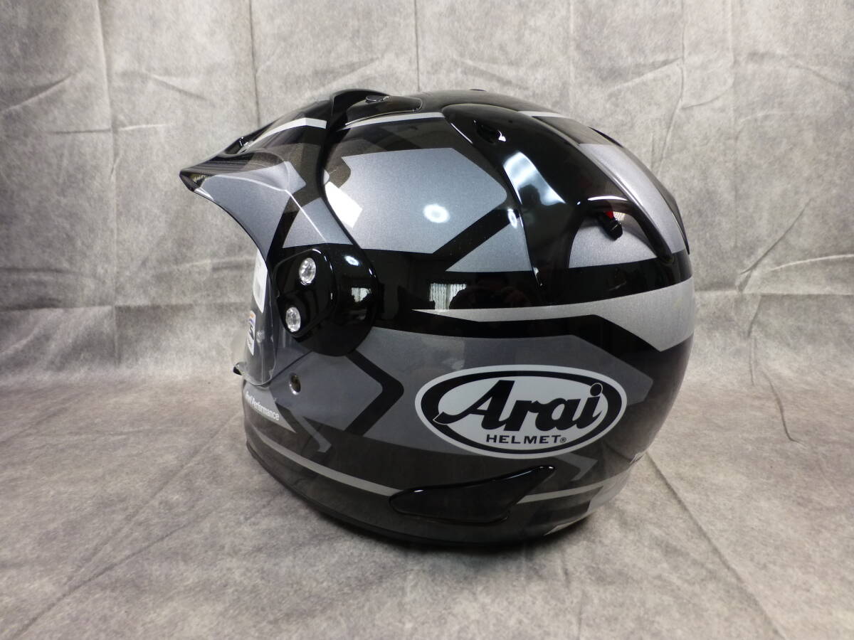 ARAI TOUR-CROSS 3 DEPARTURE アライ ツアークロス3 デパーチャー ガンメタリック サイズ57-58 試着のみ 未使用_画像4