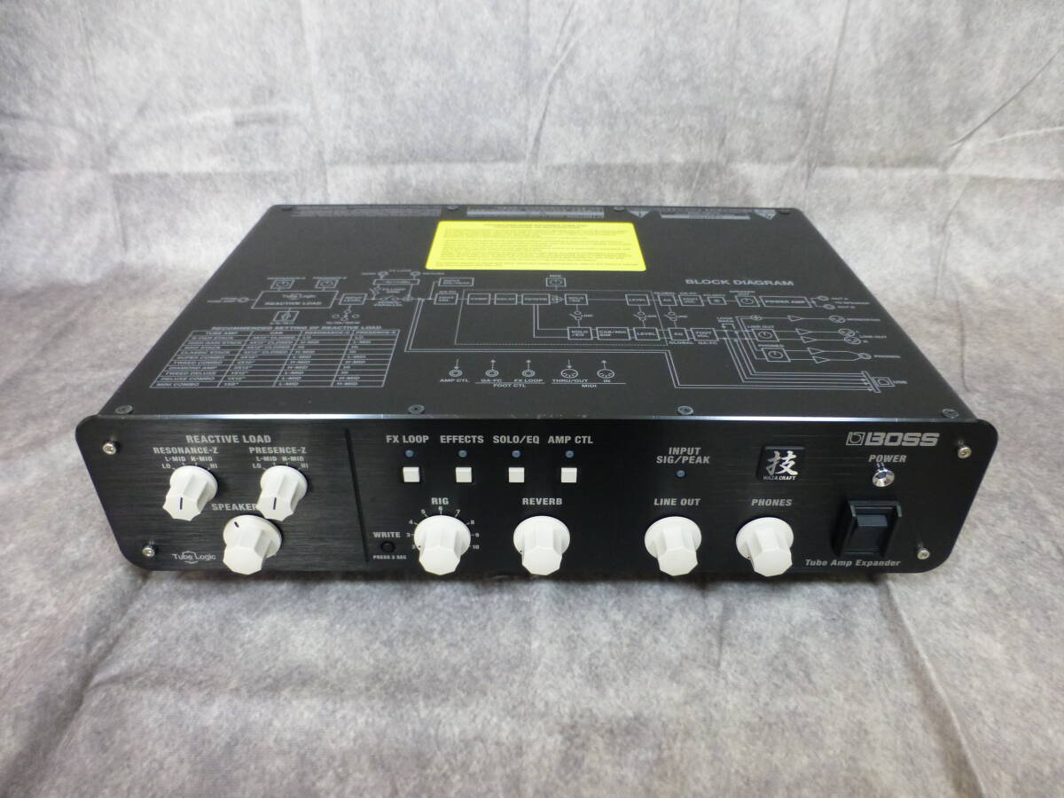 BOSS 技 WAZA Tube Amp Expander WAZA-TAE 使用時間少ない 中古 美品_画像1