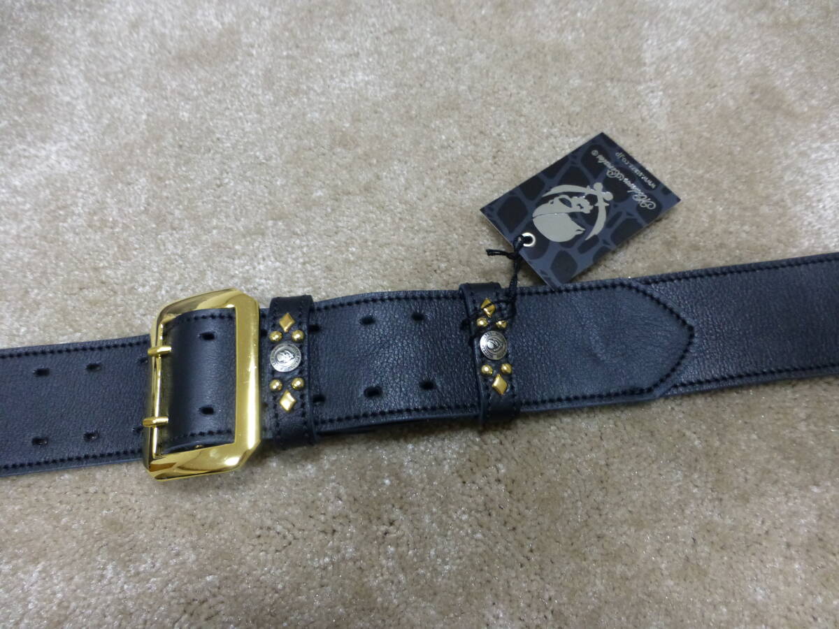 Modern Pirates ギターストラップ 50mm Leather strap STD GOLD 未使用の画像2