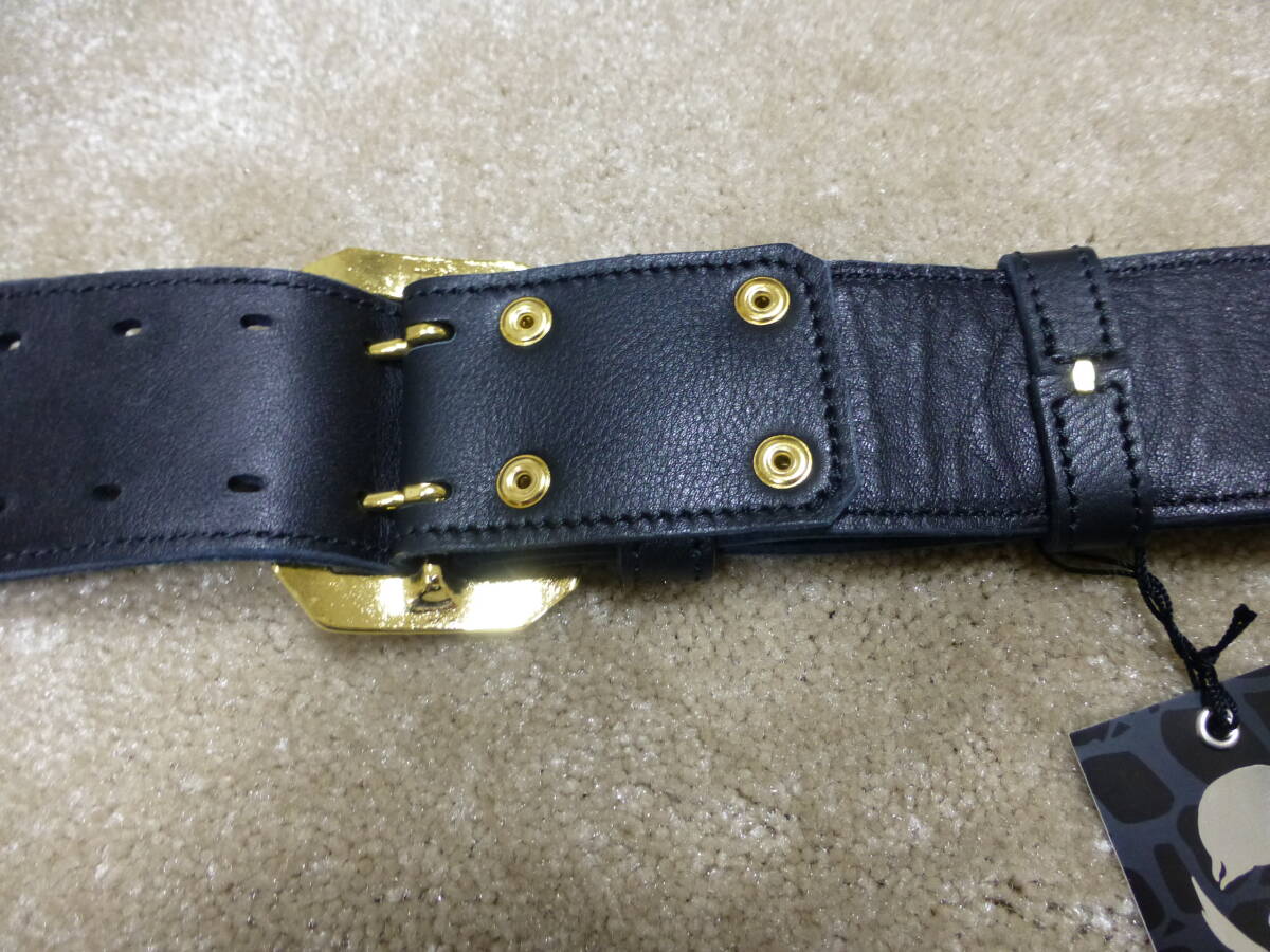 Modern Pirates ギターストラップ 50mm Leather strap STD GOLD 未使用の画像8
