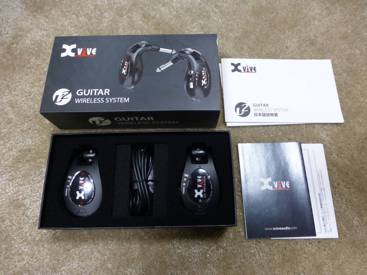 Xvive GUITAR WIRELESS SYSTEM XV-U2/BK ギターワイヤレス オマケでホルダー付 未使用の画像1