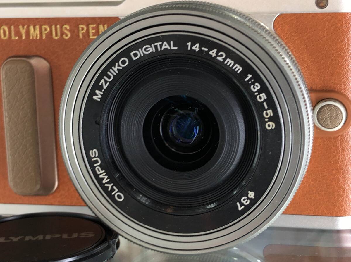  прекрасный товар OLYMPUS PEN E-PL8 беззеркальный цифровой однообъективный камера EZ двойной zoom комплект несессер принадлежности комплект Olympus SS-282056
