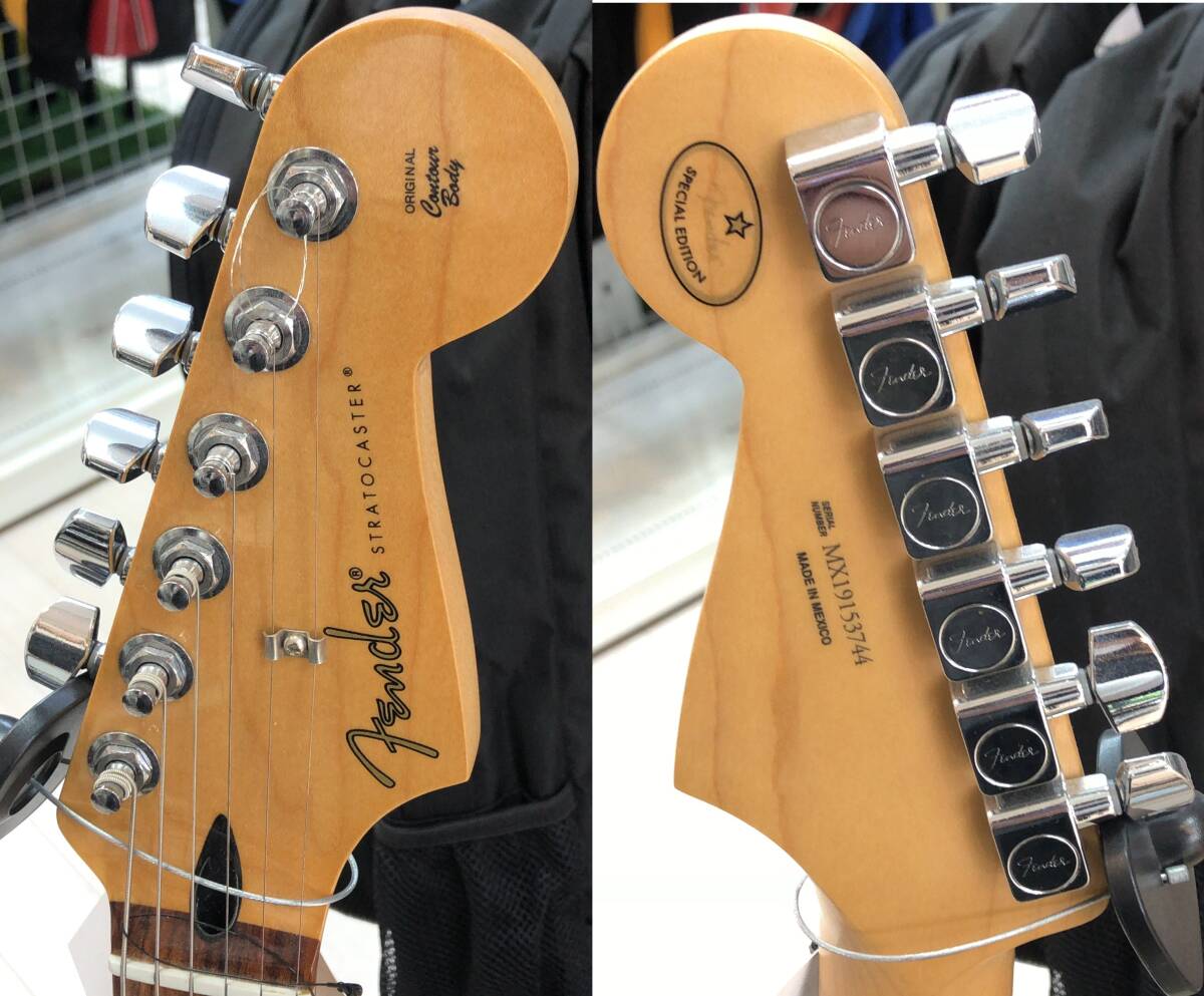 Fender Mexico Stratocaster Contour Body Special Edition крыло Mexico Strato электрогитара оттенок зеленого SS-224049