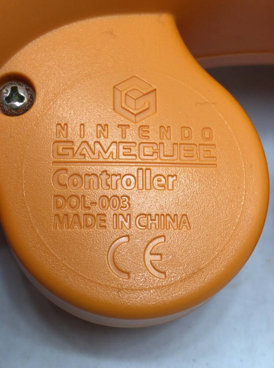 Nintendo ゲームキューブ コントローラー DOL-003 オレンジ セット GAMECUBE 24042501_画像3