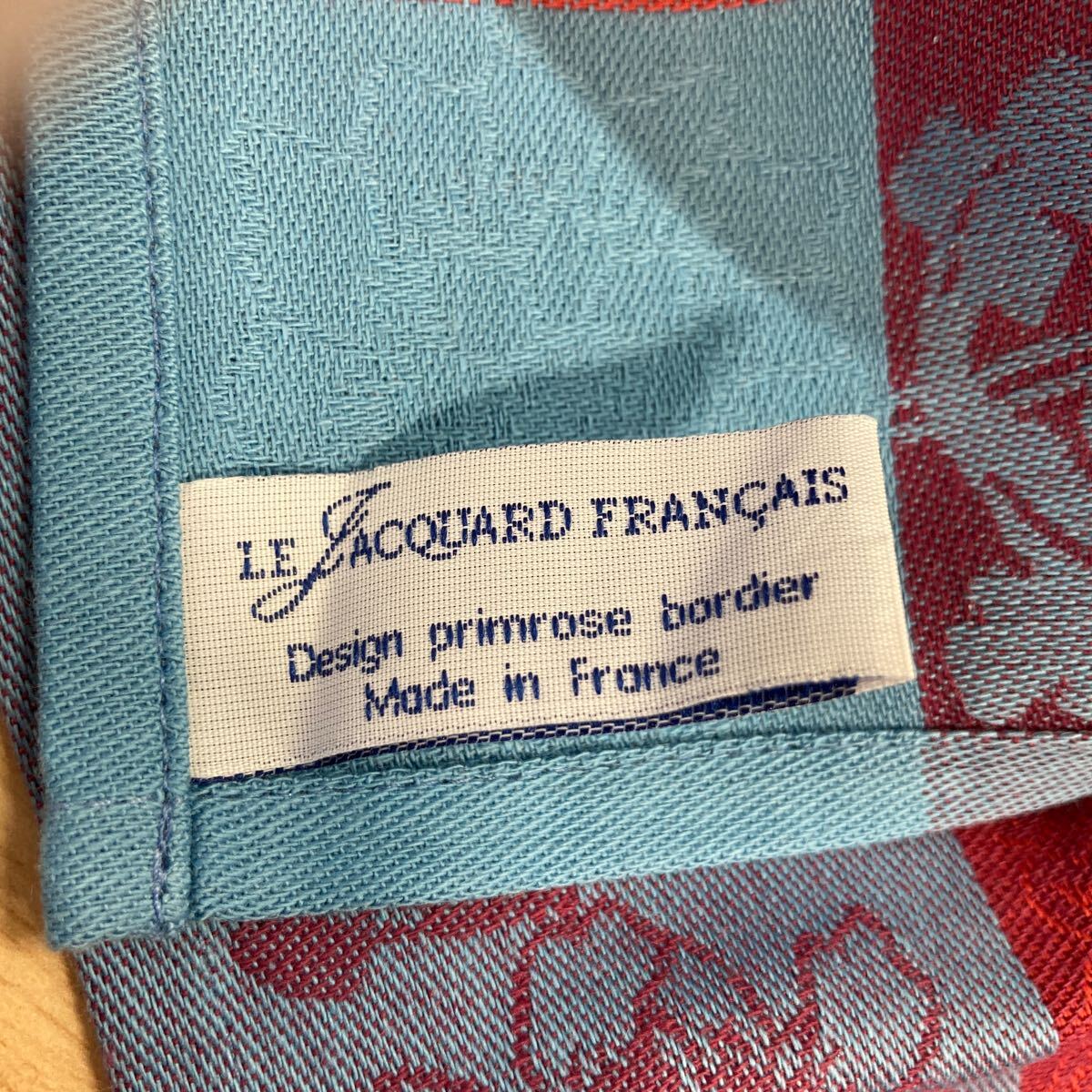フランス製 ジャガード織り 綿100％ Tissage Moutet /ルジャカールフランセ 2枚セット マルチカバー インテリア 未使用 (4-2)_画像6