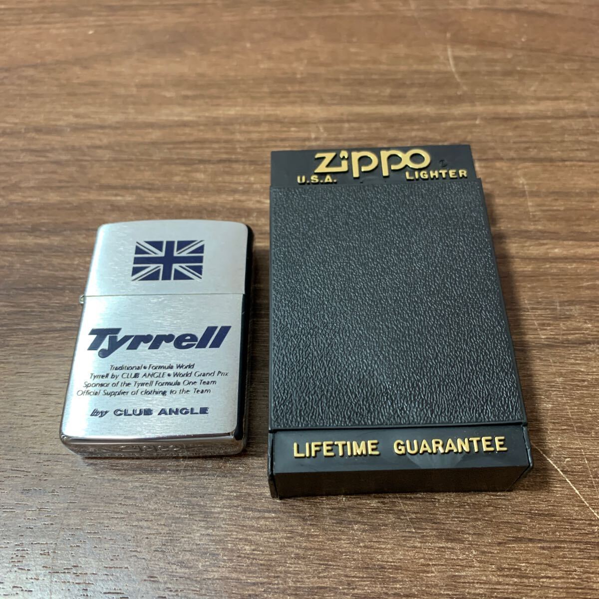 1円スタート ZIPPO/ジッポー Tyrrell オイルライター 中古 喫煙グッズ 喫煙具 ジッポ シルバー タバコ コレクション (石901の画像1