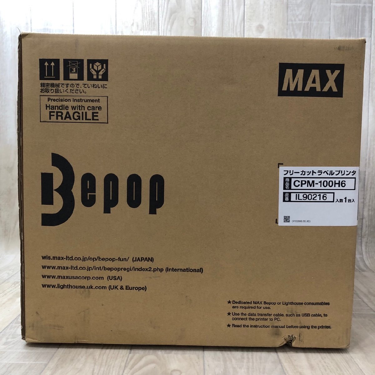  unopened unused MAX Max Bepop Be pop free ka travel printer CPM-100H6 IL90216 photograph illustration printing storage goods box attaching 