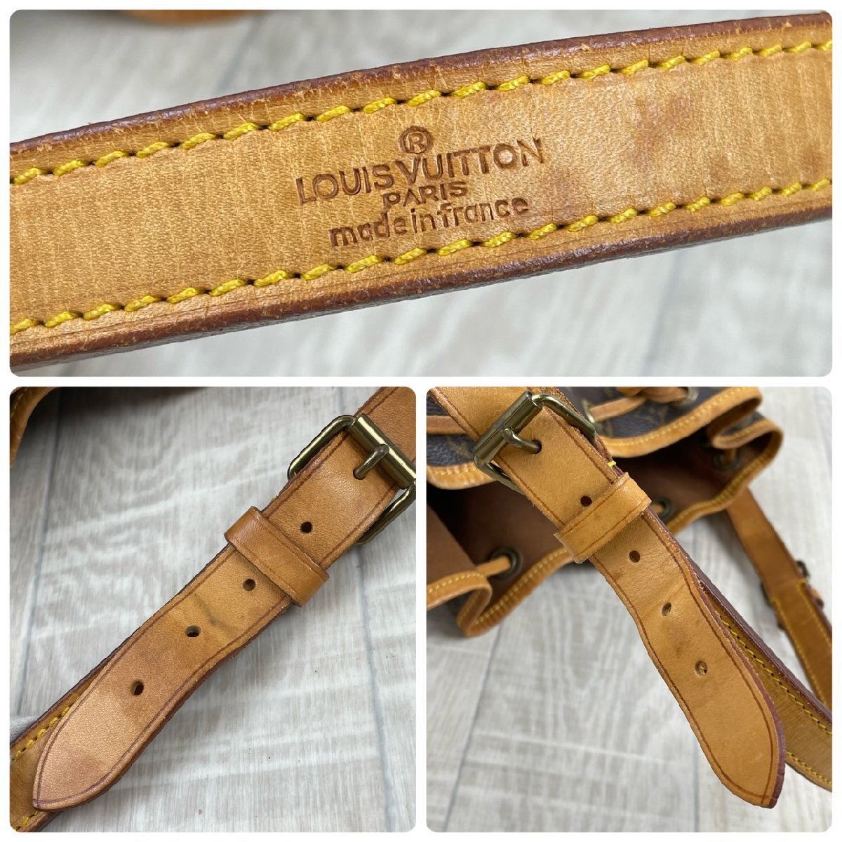 USED LOUIS VUITTON ルイヴィトン モノグラム ノエ M42224 A1 882 ショルダーバッグ ブラウン系 巾着型 レディース ワンショルダーの画像10