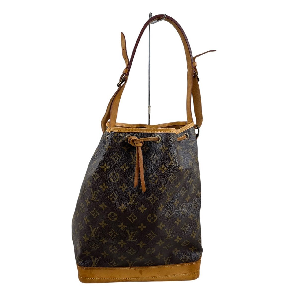 USED LOUIS VUITTON ルイヴィトン モノグラム ノエ M42224 A1 882 ショルダーバッグ ブラウン系 巾着型 レディース ワンショルダー_LOUIS VUITTON モノグラム ノエ M42224