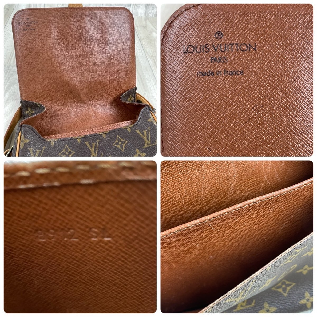 USED LOUIS VUITTON ルイヴィトン モノグラム カルトシエール MM M51253 8912SL ショルダーバッグ ブラウン系 レディースの画像6