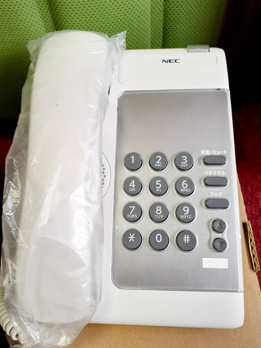 未使用 (2台セット) NEC (DT210) アナログ電話機 【DTL-1-1D(WH)TEL】※ 同梱不可_画像3