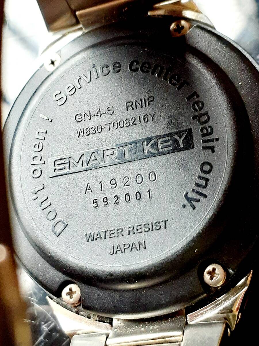 TOYOTA CROWN SMART KEY (W830-T008216Y) ソーラー 黒文字盤 メンズ腕時計 キーリング の画像4