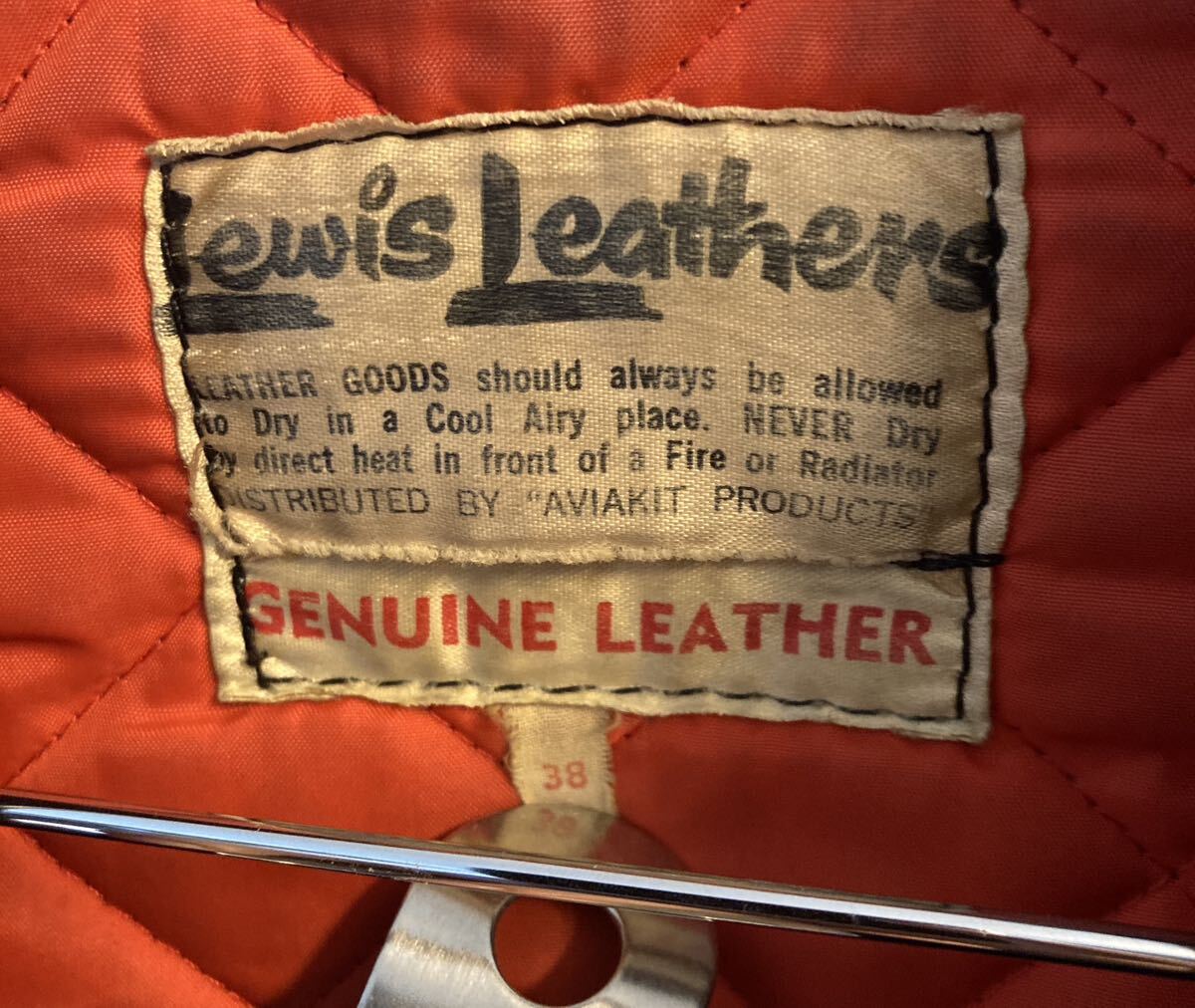 5/10頃まで！ 80s前期〜70s後期 Lewis leathers Lightning ルイスレザー カスタムライトニング 本革_画像4