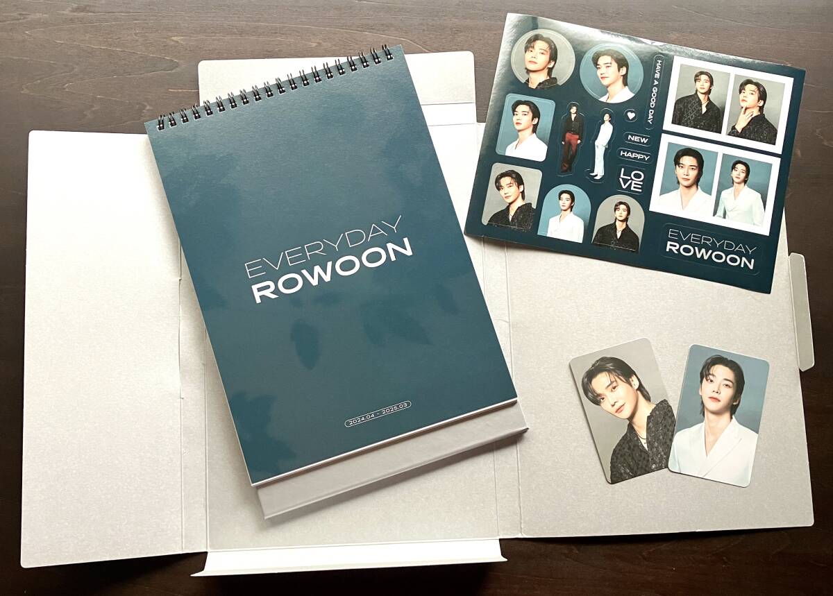 ROWOON 2024-2025 Calendar [Everyday ROWOON] 卓上型カレンダー ●A5ステッカー 全12種類のトレーディングカードから2種類ランダム封入_画像8