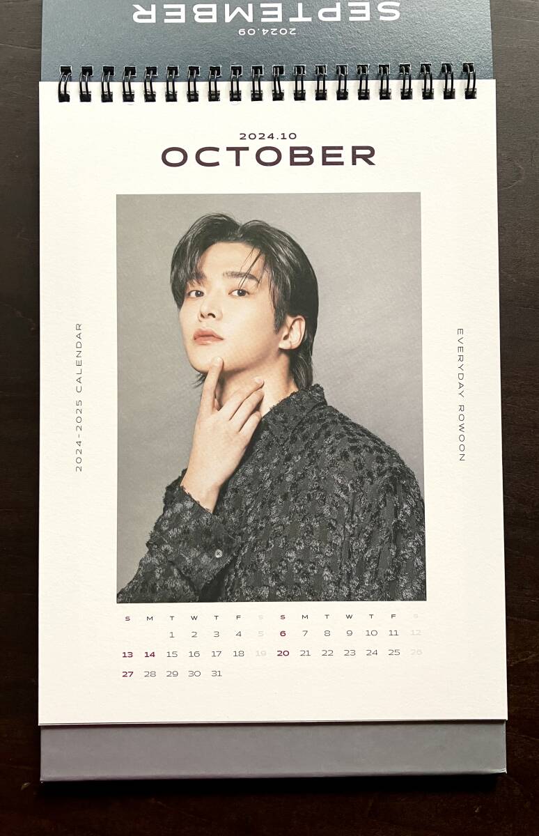 ROWOON 2024-2025 Calendar [Everyday ROWOON] 卓上型カレンダー ●A5ステッカー 全12種類のトレーディングカードから2種類ランダム封入_画像3