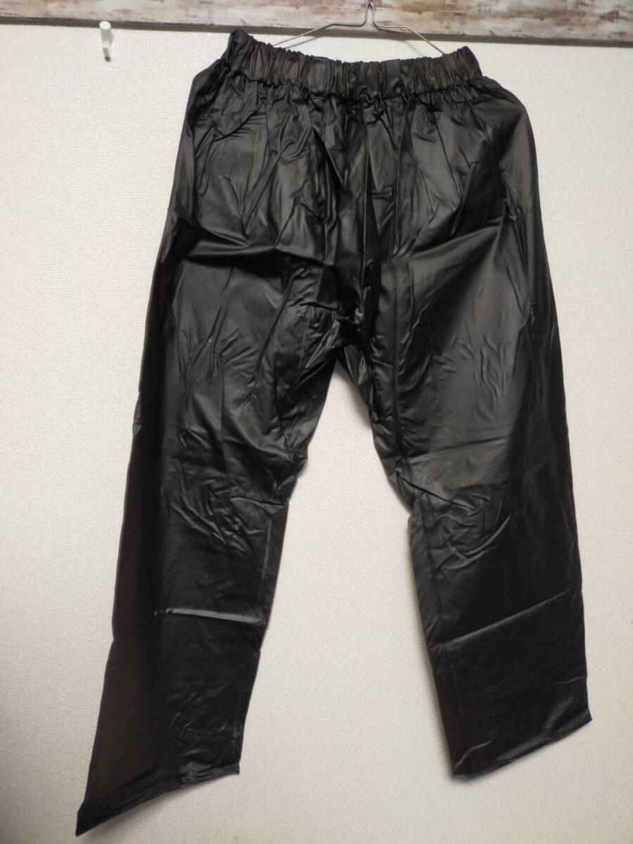  vinyl rainsuit set PVC vinyl . feather raincoat pants sauna suit waterproof Kappa blue black 