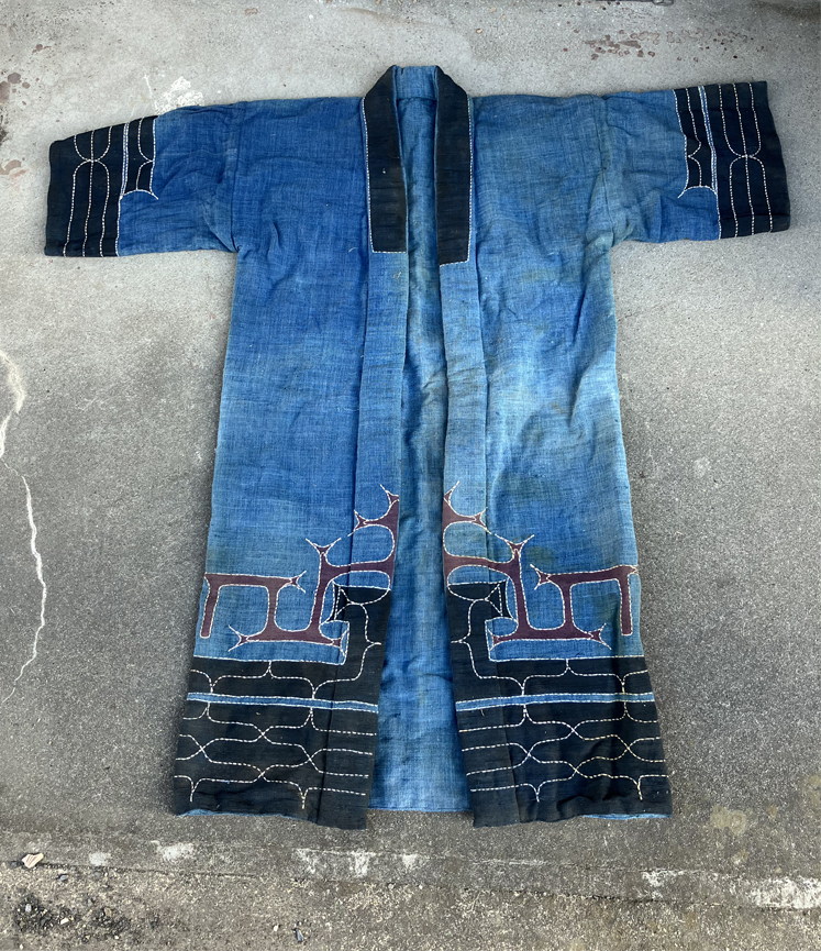 アイヌ民族 衣服 北海道 アイヌ模様 民芸 着物 古布 古裂 の画像1