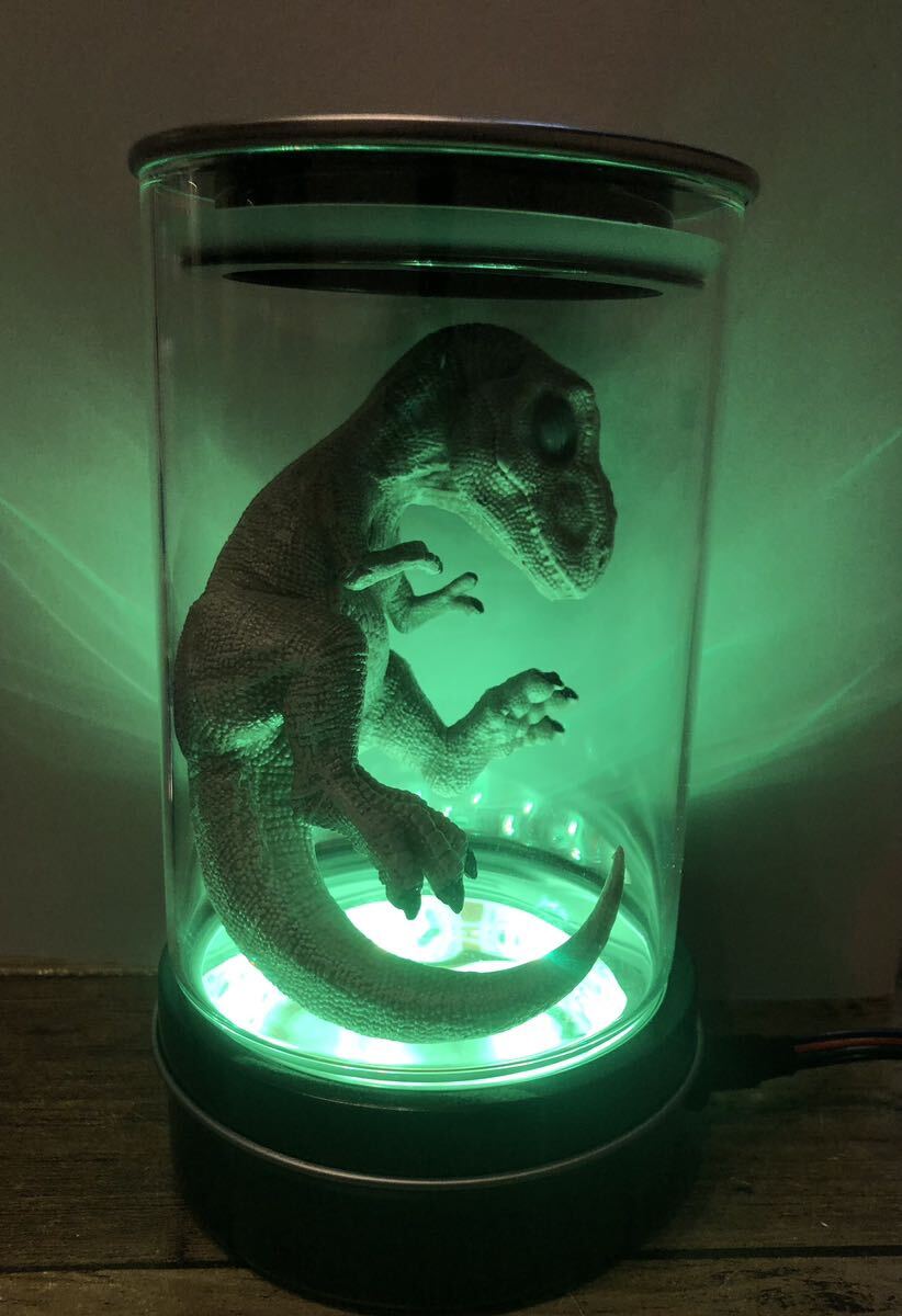 Trexベビー標本フィギュア LEDリモコンにて10色変更可能  ジュラシックパーク 恐竜 標本の画像3