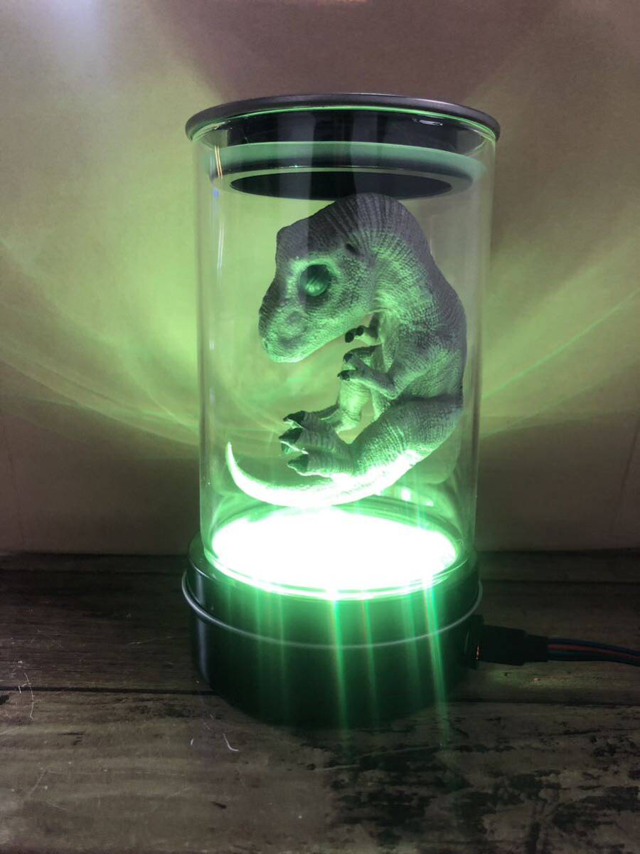 Trexベビー標本フィギュア LEDリモコンにて10色変更可能  ジュラシックパーク 恐竜 標本の画像4