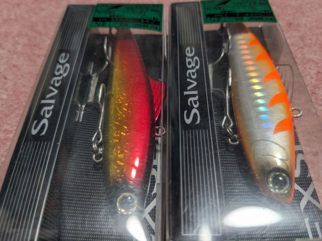 シマノ エクスセンス サルベージ 85ES 27g 2個セット コンスタンギーゴ アカキンハイライト 新品 SHIMANO Salvage シーバスの画像3