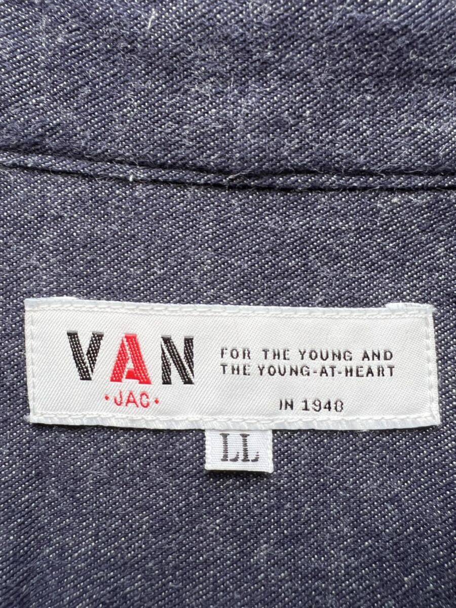 VAN JACKET ヴァンヂャケット アーチロゴ ボタンダウンデニム サイズLL(XL) BDシャツ アイビー IVY_画像7