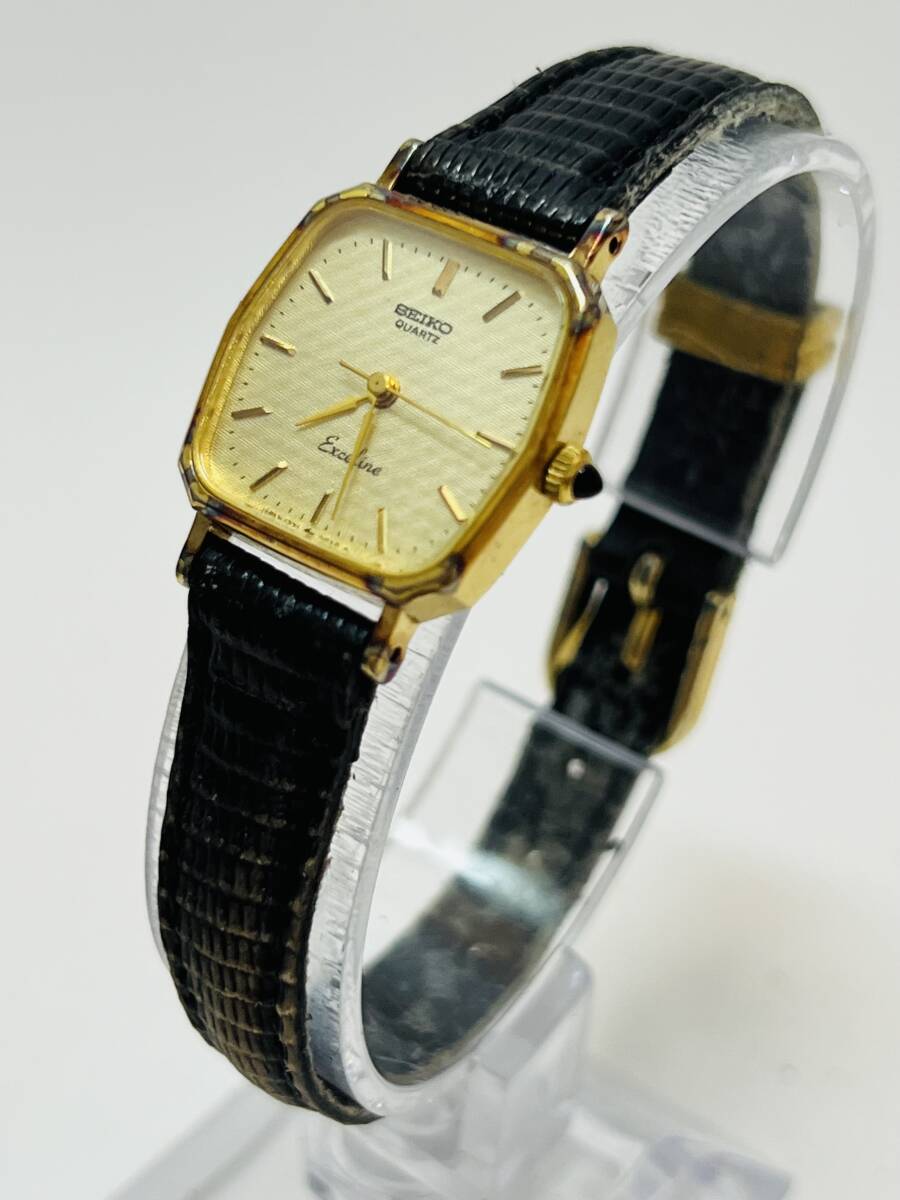 動作未確認 SEIKO セイコー Exceline エクセリーヌ 腕時計 1221-5010 クオーツ レディースの画像3