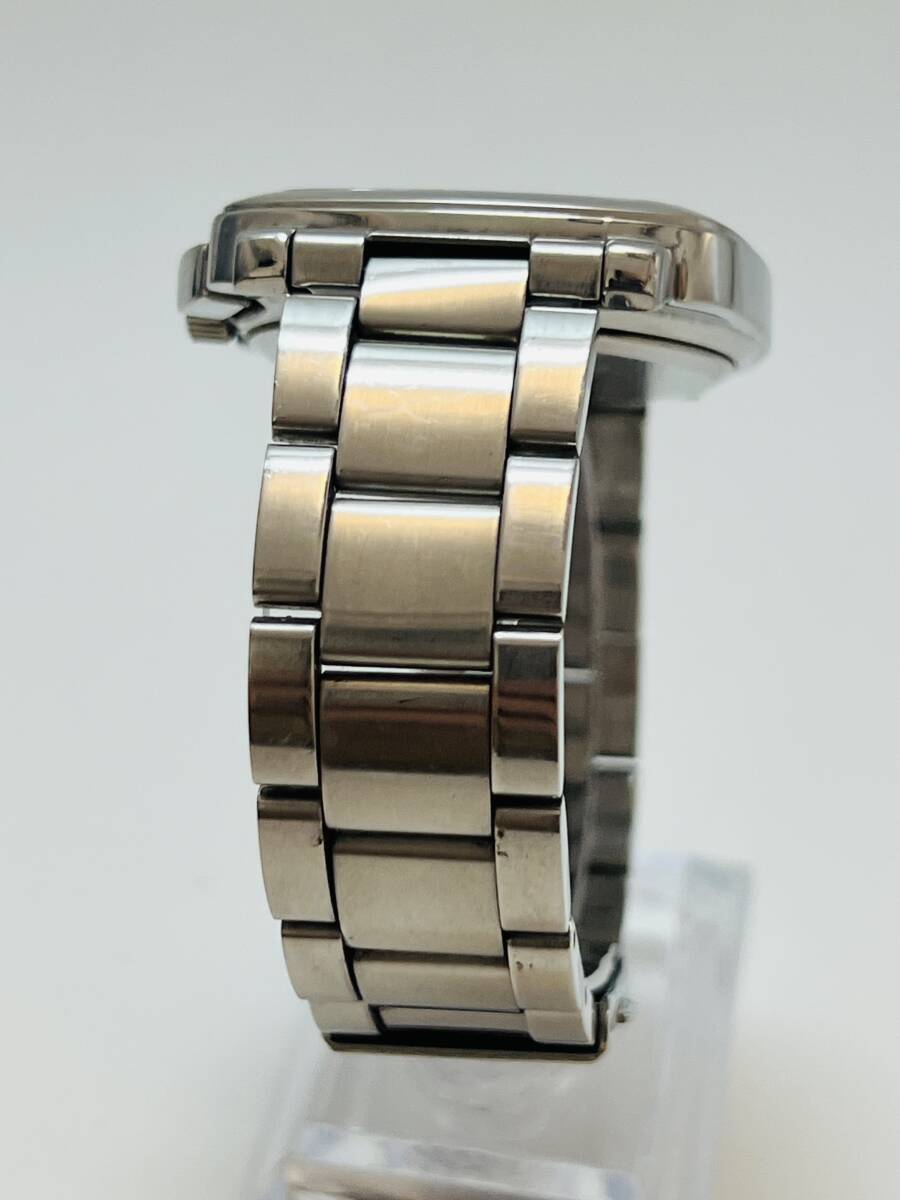 動作未確認 セイコー アニエスベー agnes b クロノグラフ V654-0AC0 ブラック文字盤 クォーツ 純正メタルブレス メンズ 腕時計の画像3