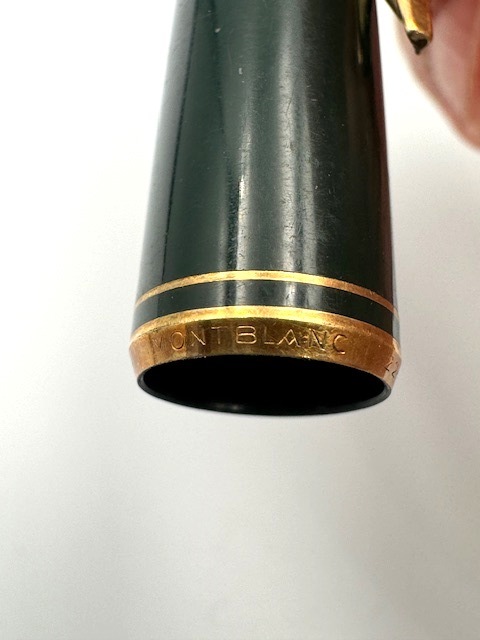 ●H78530:MONTBLANC モンブラン 221 GERMANY ペン先 585 刻印有 万年筆 中古　ジャンク扱_画像3