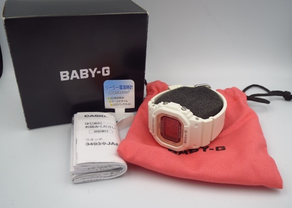 ○H78909:CASIO Baby-G 腕時計 カシオ ベビーG タフソーラー 3493 BGD-5000 箱・取説付 中古品_画像1