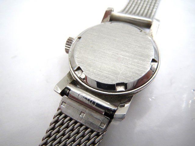 ◎K79649:OMEGA オメガ Geneve ジュネーブ 手巻き 2針 シルバーカラー レディース 腕時計 稼働品 アンティーク ヴィンテージ 中古の画像3