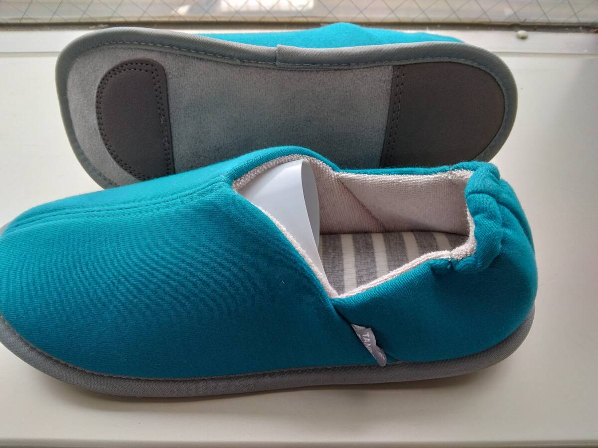  prompt decision have * new goods unused *.... day peace room shoes *T-009* blue M size 22.0-23.0cm* for interior * virtue . industry * lavatory possibility * postage 300 jpy 