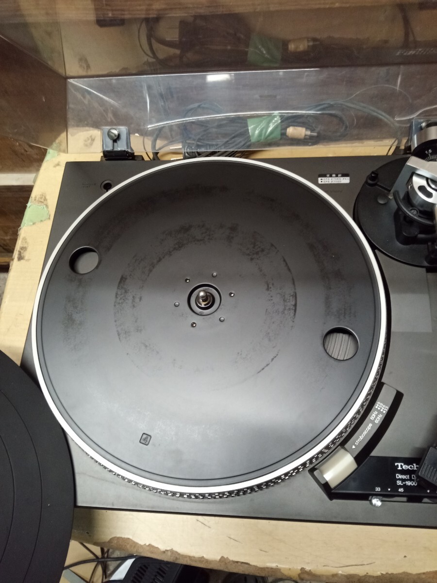 ターンテーブル テクニクス Technics レコードプレーヤー SL−1900 音出し確認済み 動画あり 現状品の画像10