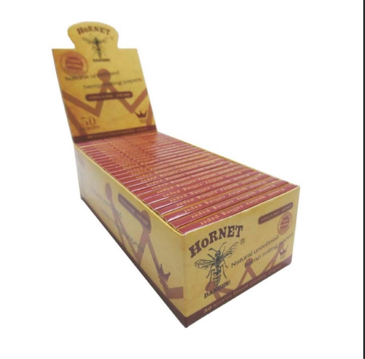HORNET ヘンプペーパー 1箱 50冊  RAW smoking brown