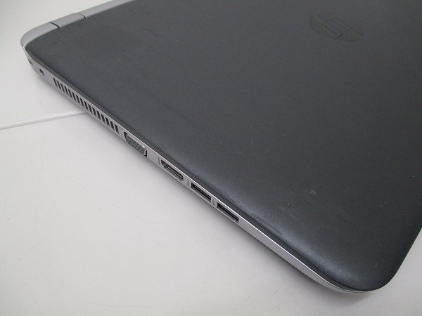 【1円スタート】hp ProBook 450 G3 V6E10AV Core i3 6100U 2.3Ghz 8GB 15.6インチ OSなし BIOSのみの画像5