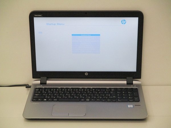 【1円スタート】hp ProBook 450 G3 N8K04AV Core i5 6200U 2.3Ghz 4GB 15.6インチ OSなし BIOSのみの画像1