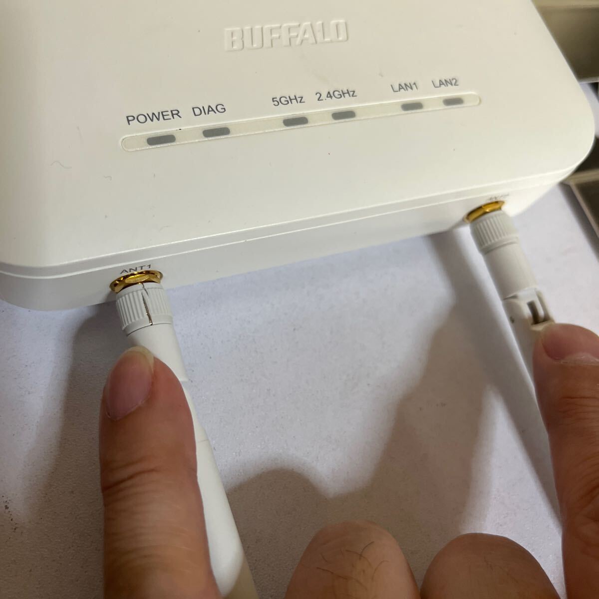 BUFFALO/バッファロー　Air Station Pro 無線アクセスポイント WAPM-1166D 通電OK 本体のみ　ジャンク扱い　法人向け　⑩②