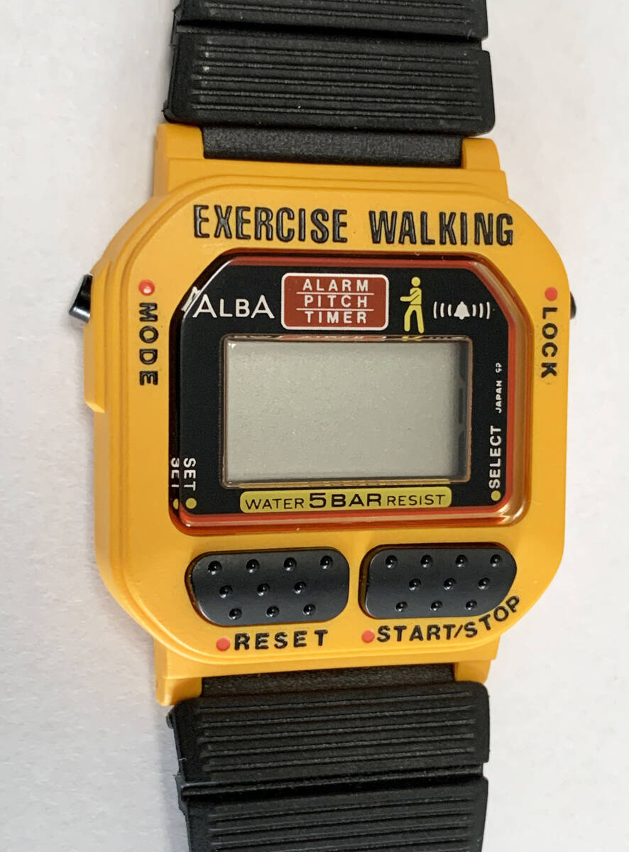 [SEIKO Seiko ALBA Alba * тренировка ходьба W325-4000* цифровой мужские наручные часы ]