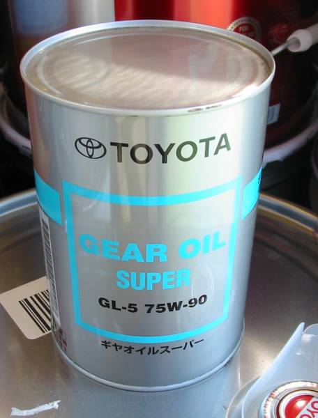 ☆ TOYOTA純正 ギヤオイルスーパー 75W-90 GL-5. 1L缶. M/T OIL._画像1