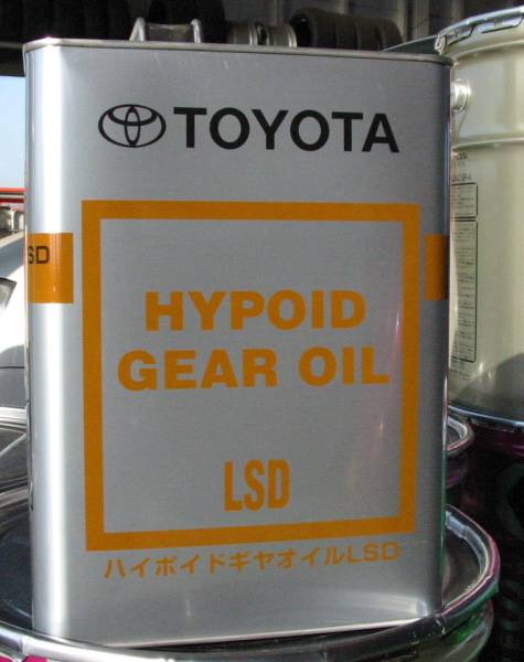 ☆ TOYOTA ハイポイドギヤオイル LSD. 4L缶です。  デフオイル!の画像1