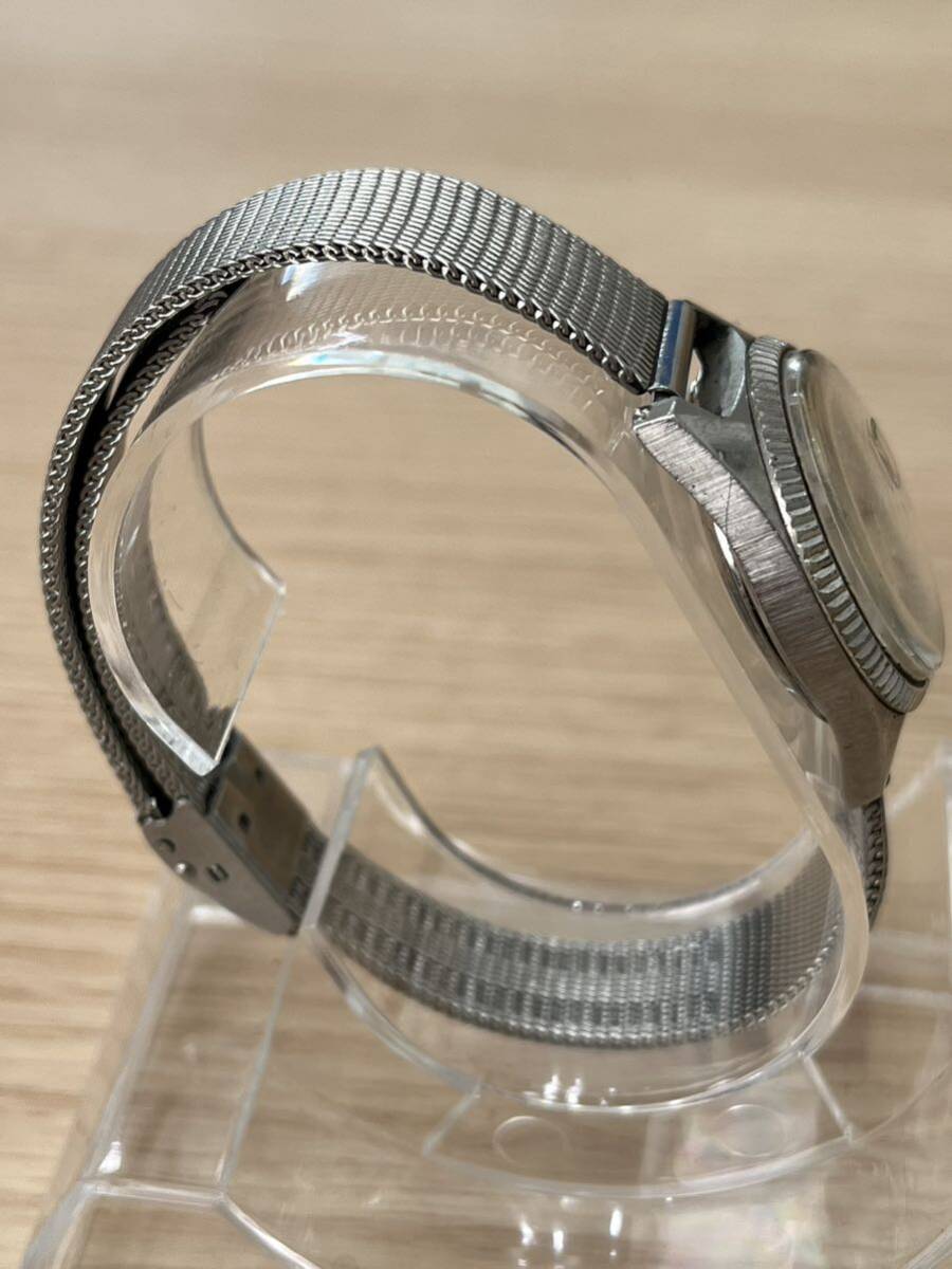 SEIKO セイコー 2118-0250アナログ 手巻き 腕時計 シルバー デイトカレンダー メタルベルト ステンレススチール 動作確認済・稼働品の画像3