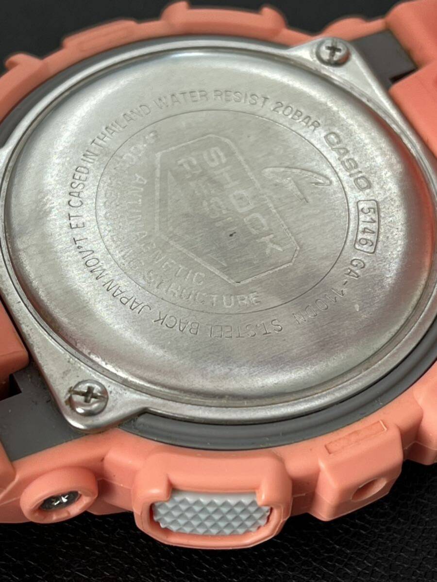 カシオジーショック CASIO G-SHOCK ダスティネオンシリーズ 腕時計 デジアナ GA-110DN サーモンピンク _画像5