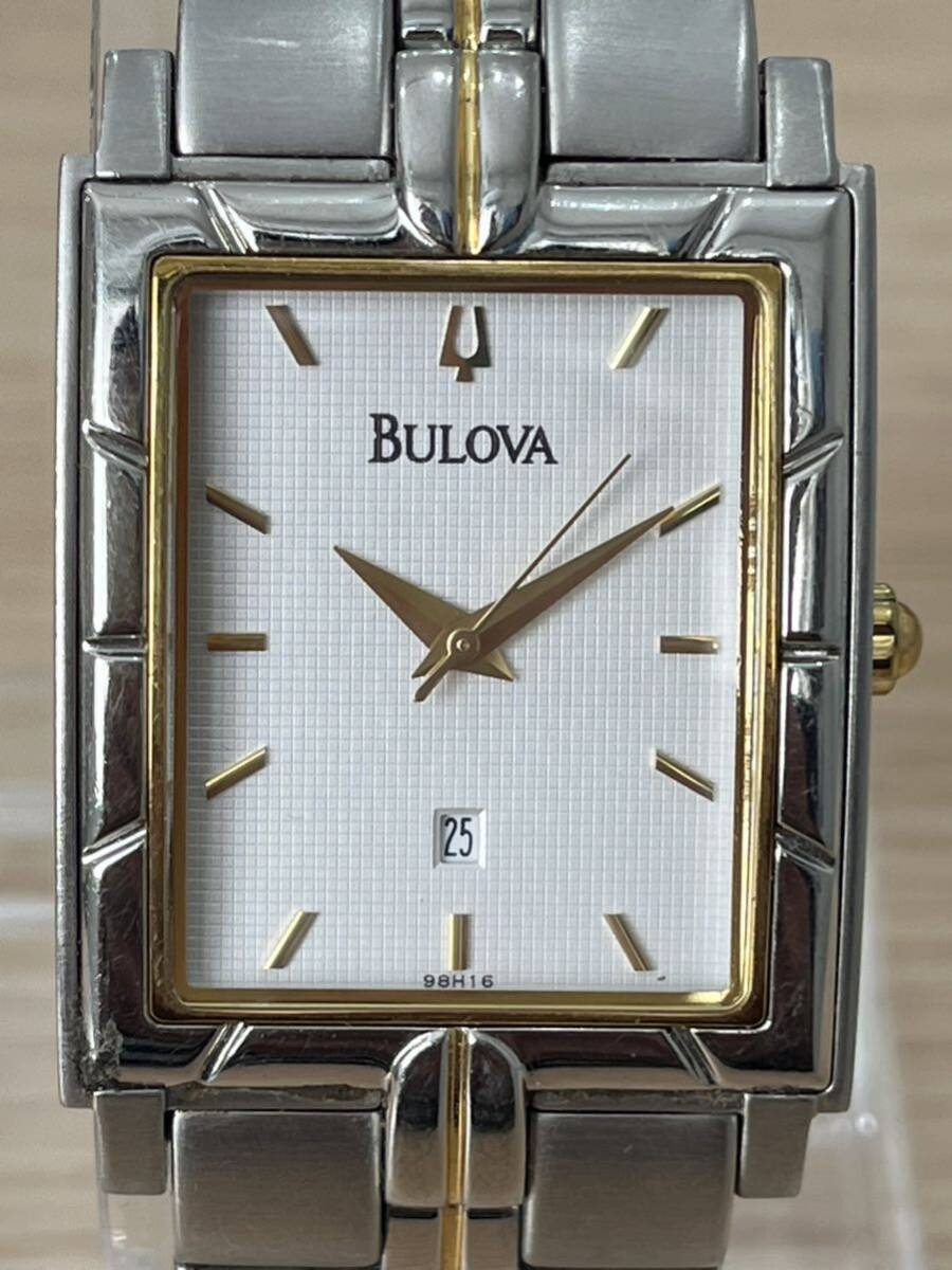 【電池切れ】BULOVA C9671104 ステンレススチール ツートーン メンズ腕時計_画像4