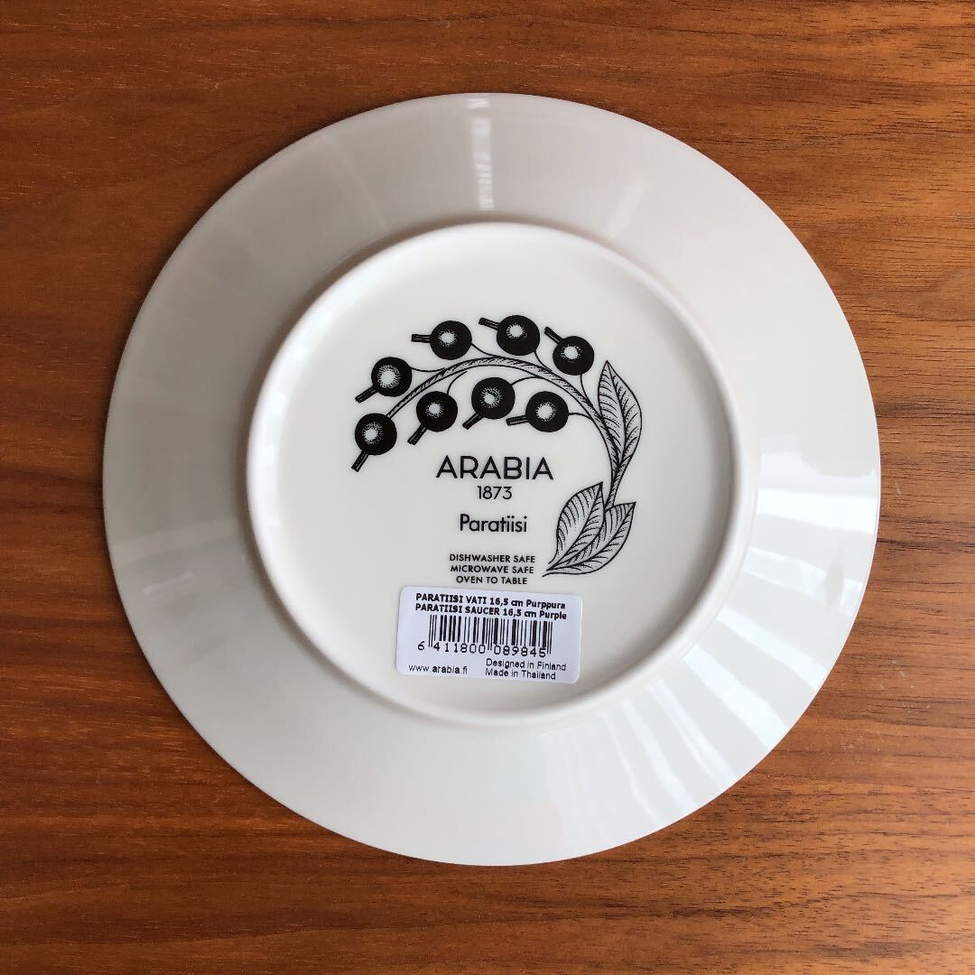 【新品、未使用】ARABIA アラビア パラティッシ 16.5㎝プレート 4枚