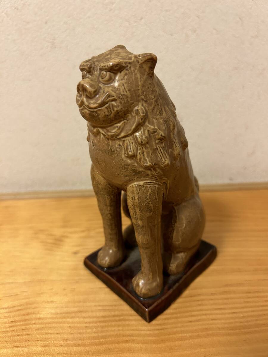 ☆ 大珍品！ 神道美術 熊野本宮大社の狛犬 獅子 骨董品 古美術品 中古品 陶磁器製 ☆の画像3