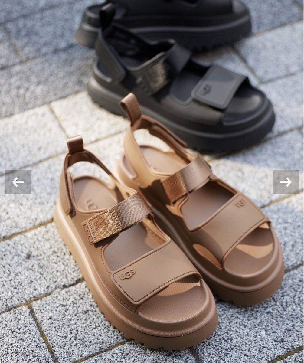 SLOBE IENA 【UGG/アグ】GoldenGlow Sandal キャメル　サイズ23  新品・未使用・完売