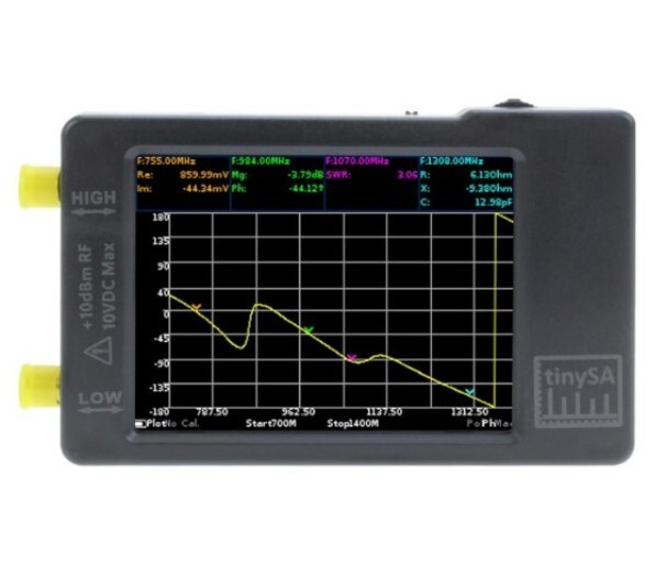 スペクトラムアナライザ TinySA 周波数アナライザ タッチスクリーン 100kHz〜960MHz MF/HF/VHF UHF入力 アンテナアナライザー の画像1