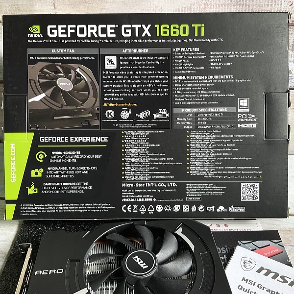 ■msi GeForce GTX1660Ti AERO ITX 6G OC EDITIONの画像8