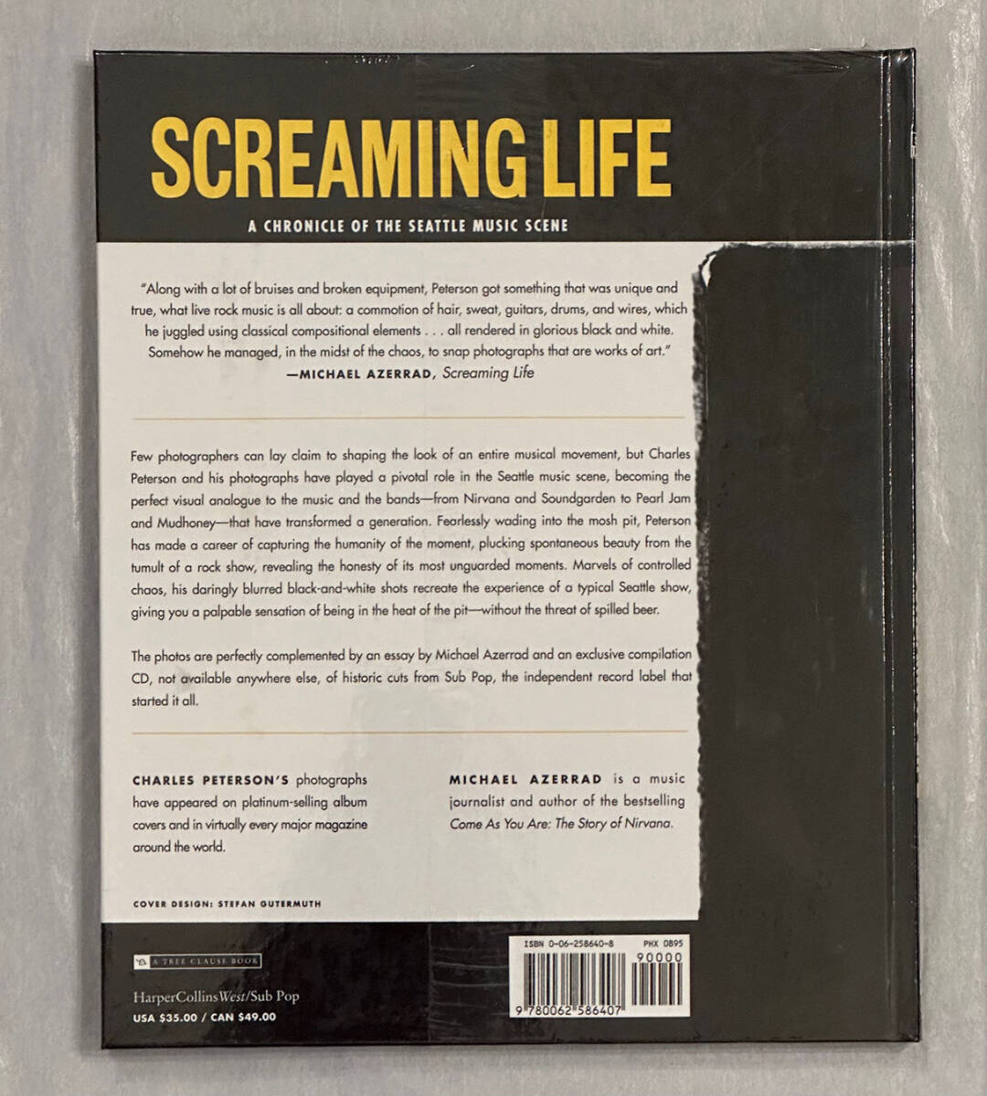 ■1995年 初版 新品未開封 Charles Peterson - SCREAMING LIFE : A Chronicle of the Seattle Music Scene / NIRVANA / SOUNDGARDEN / TAZの画像2